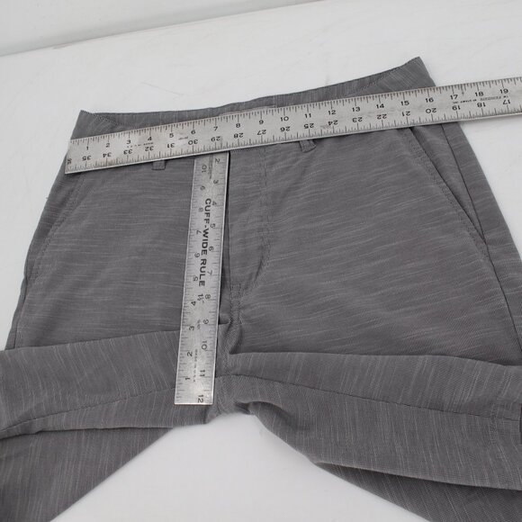 Travis Mathew Shorts Mens 32 10.5" Performance Stretch Golf Flat Front Gray - Picture 6 of 9